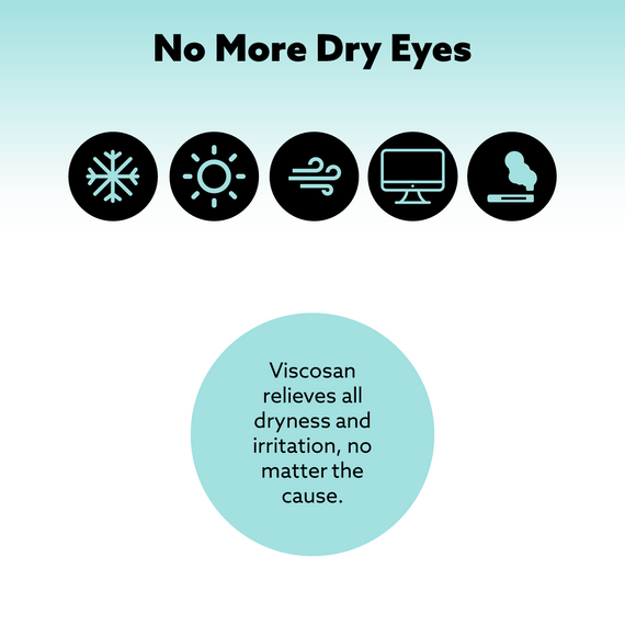 Viscosan provides Long Lasting Dry Eye and Itchy Eyes Relief 